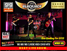 Tablet Screenshot of blackjackrocknroll.com